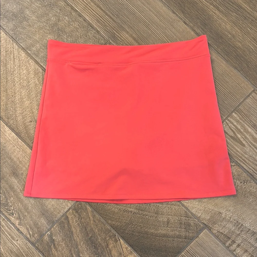 Adidas Climalite Golf Skort Women’s 10 Coral Pink Tennis Pickleball Athletic